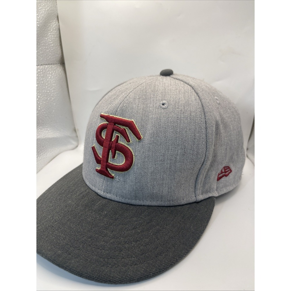 Florida State Seminoles Hat Cap New Era Fitted Size 7 1/2 59Fifty Wool Blend